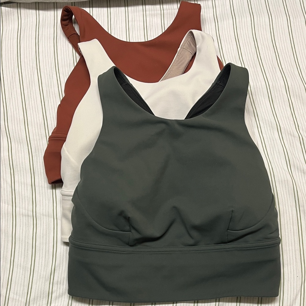 Lululemon Wunder Train Longline Bra (Set of 3)
